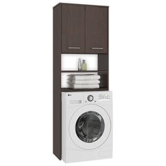 Шкафчик над стиральной машиной NORE FIN, коричневый цена и информация | Шкафчики для ванной | 220.lv