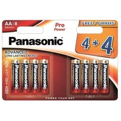 Panasonic батарейки LR6PPG/8B (4+4шт) цена и информация | Батарейки | 220.lv