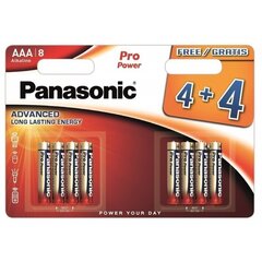 Panasonic elementi LR03PPG/8B (4+4 gab.) cena un informācija | Baterijas | 220.lv