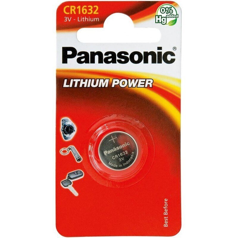 Panasonic elementi CR1632/1B cena un informācija | Baterijas | 220.lv