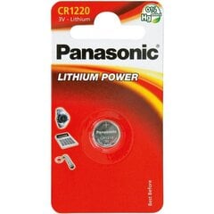 Panasonic elementi CR1220/1B cena un informācija | Baterijas | 220.lv