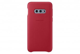 Samsung EF-VG970LRE Оригинальный Кожаный задний чехол-крышка для Galaxy S10e (G970) Красный цена и информация | Чехлы для телефонов | 220.lv