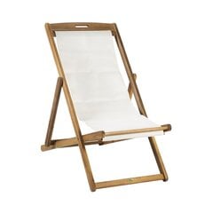Saliekams krēsls-zvilnis Finlay, balts cena un informācija | Dārza krēsli | 220.lv