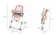 Barošanas krēsls Lionelo Cora Bubblegum цена и информация | Barošanas krēsli | 220.lv