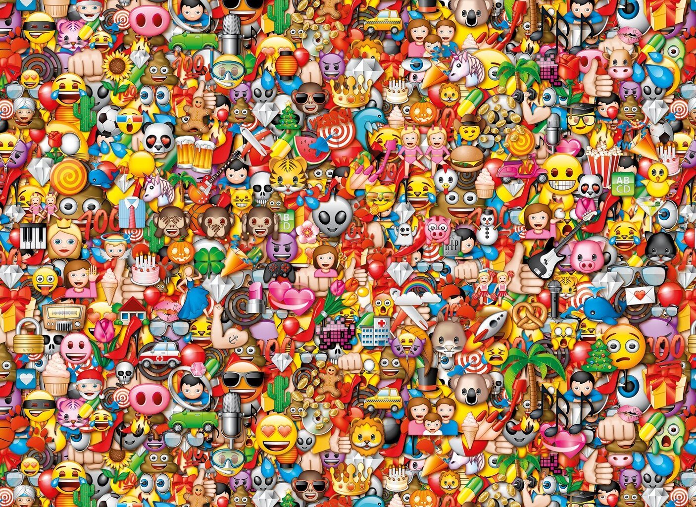 Puzle Clementoni Emoji, 39388, 1000 d. цена и информация | Puzles, 3D puzles | 220.lv