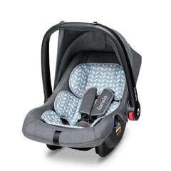 Autokrēsliņš Lionelo Noa Plus, 0-13 kg, Grey Scandi cena un informācija | Autokrēsliņi | 220.lv