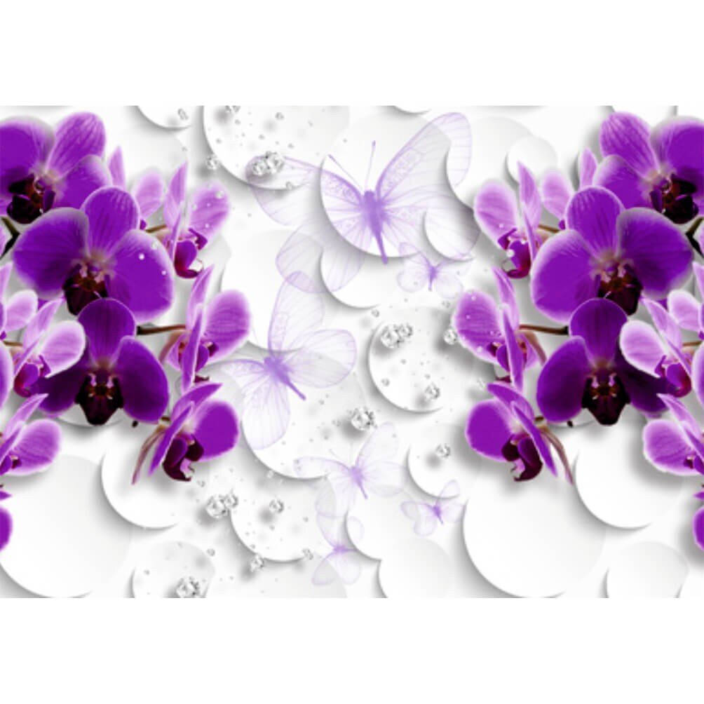 Fototapetes - Orhidejas dārgakmeņi cena un informācija | Fototapetes | 220.lv