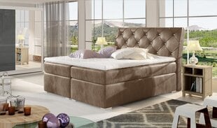 Кровать NORE Balvin, 140x200 см, светло-коричневая цена и информация | Кровати | 220.lv