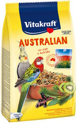 Vitakraft vidēju papagaiļu barība ar eikaliptu Australian, 750 g cena un informācija | Putnu barība | 220.lv