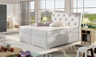 Кровать NORE Balvin, 180x200 см, белая экокожа цена и информация | Кровати | 220.lv