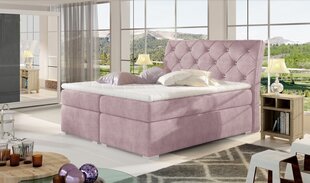 Кровать NORE Balvin, 180x200 см, светло-розовая цена и информация | Кровати | 220.lv