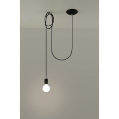 Sollux lampa Edison 1 цена и информация | Настенный/подвесной светильник Eye Spot 11 BL, чёрный | 220.lv