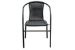 Āra krēsls 4LIVING Roma, melns цена и информация | Dārza krēsli | 220.lv