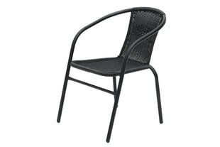 Āra krēsls 4LIVING Roma, melns cena un informācija | Dārza krēsli | 220.lv