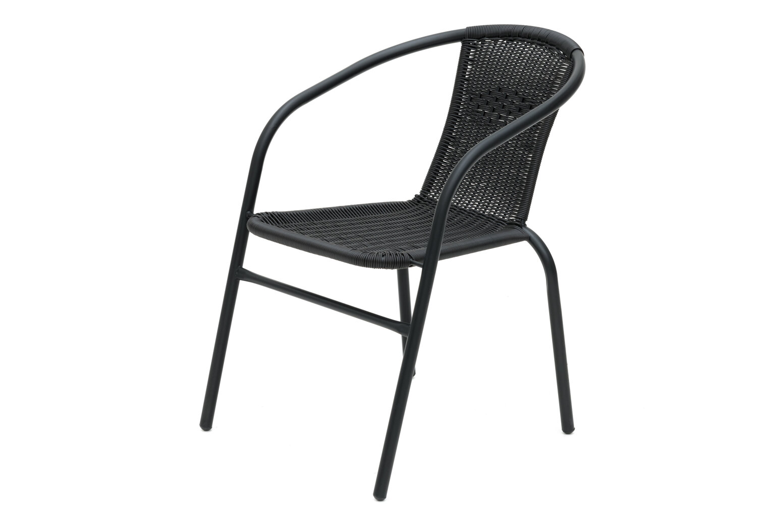 Āra krēsls 4LIVING Roma, melns цена и информация | Dārza krēsli | 220.lv