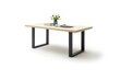 Izvelkamais galds MC Akcent Dayton, 220/320x100 cm, gaiši brūns/pelēks cena un informācija | Virtuves galdi, ēdamgaldi | 220.lv