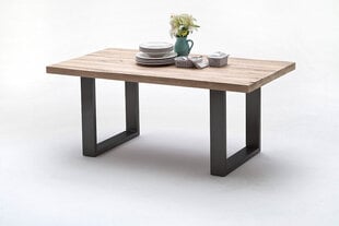Pusdienu galds MC Akcent Castello, 240x100 cm, balts/pelēks cena un informācija | Virtuves galdi, ēdamgaldi | 220.lv