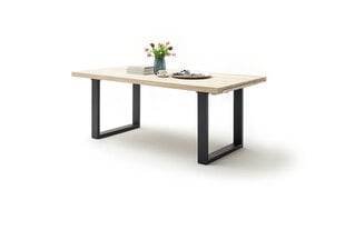 Раскладной стол MC Akcent Dayton, 180 / 280x100 см, светло-коричневый / серый цена и информация | Кухонные и обеденные столы | 220.lv