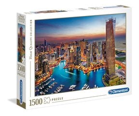 Puzle Clementoni 31814 High Quality Dubaijas piestātne, 1500 d. cena un informācija | Puzles, 3D puzles | 220.lv