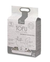Velvet Paw Tofu kaķu pakaiši ar bambusa oglēm, 2 mm granulas, 6 l cena un informācija | Smiltis un pakaiši | 220.lv