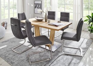 Обеденный стол MC Akcent Greta 2, 200x100 см, коричневый цена и информация | Кухонные и обеденные столы | 220.lv