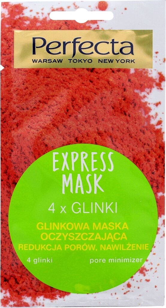 Attīroša sejas maska ar 4 mālu sugām Perfecta Express 20 ml cena un informācija | Sejas maskas, acu maskas | 220.lv