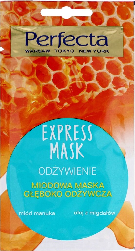 Barojoša sejas maska ar medus ekstraktu Perfecta Express 8 ml cena un informācija | Sejas maskas, acu maskas | 220.lv