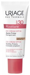 CC sejas krēms Uriage Roseliane SPF30 40 ml cena un informācija | Sejas krēmi | 220.lv