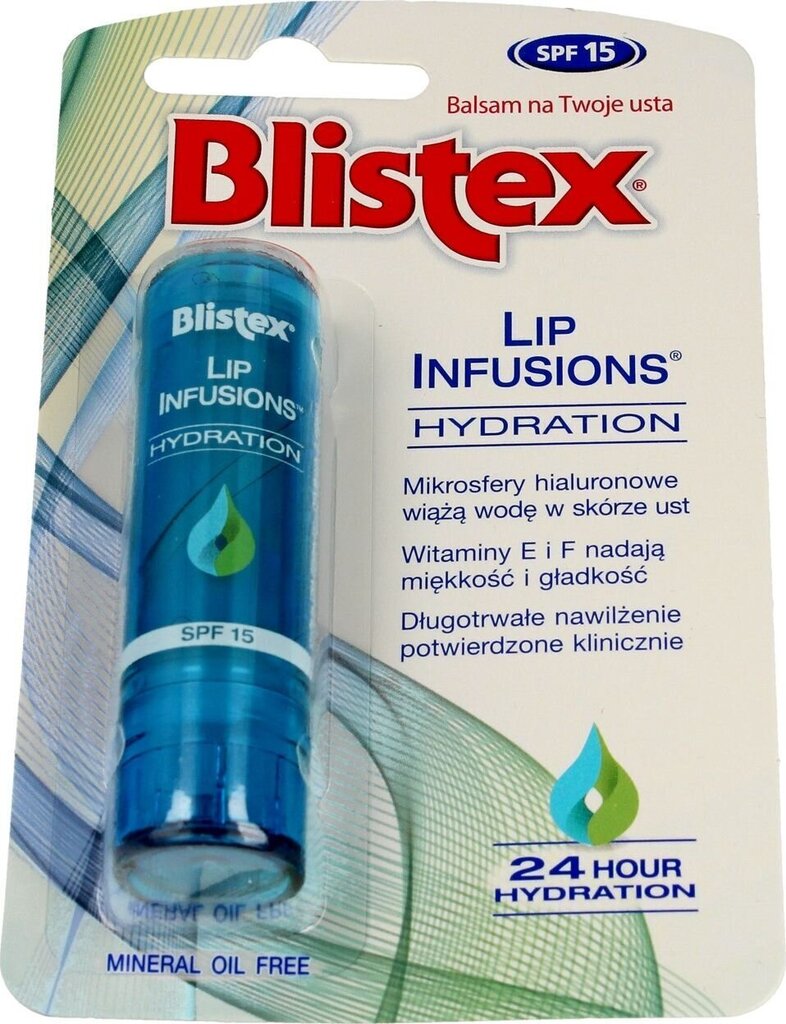 Lūpu balzams Blistex Lip Infusions 3,7 g cena un informācija | Lūpu krāsas, balzāmi, spīdumi, vazelīns | 220.lv