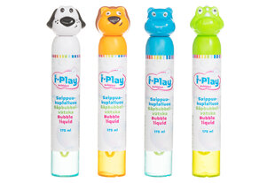 Ziepju burbuļi i-Play Animal Head In Cdu 175 ml cena un informācija | Ūdens, smilšu un pludmales rotaļlietas | 220.lv