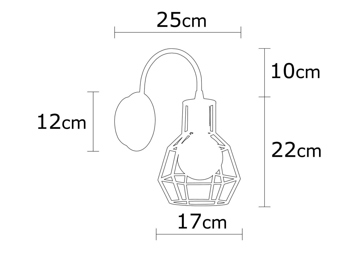 Opviq Alby sienas lampa Kapadokya - N-1160 цена и информация | Sienas lampas | 220.lv