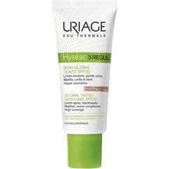 Tonējošs sejas krēms Uriage Hyseac 3-Regul SPF30 40 ml cena un informācija | Sejas krēmi | 220.lv