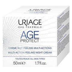 Отшелушивающий ночной крем для лица Uriage Age Protect Multi-Action Peeling 50 мл цена и информация | Кремы для лица | 220.lv