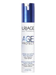 Nakts sejas krēms Uriage Age Protect Multi-Action Detox 40 ml cena un informācija | Sejas krēmi | 220.lv