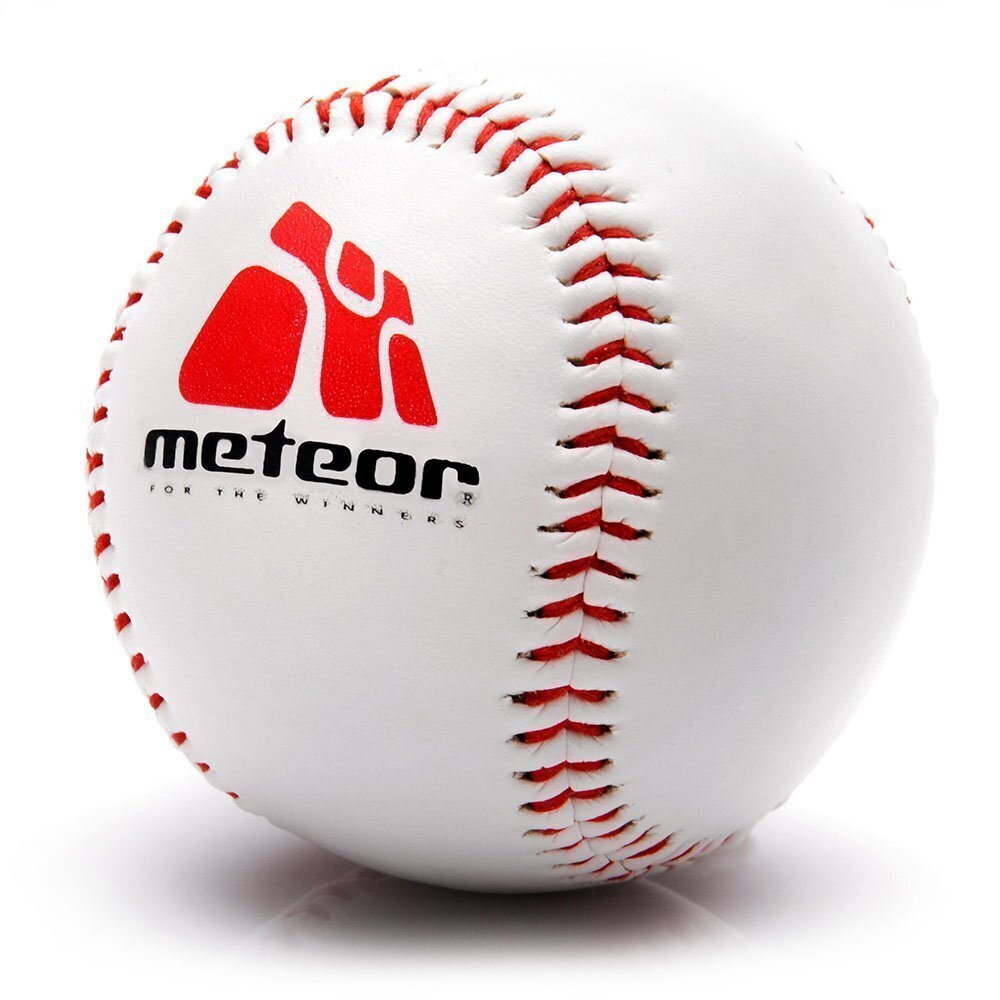 Beisbola bumbiņa METEOR 135 g, balta cena un informācija | Beisbols | 220.lv