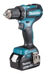 Аккумуляторная дрель Makita DDF485RFJ цена и информация | Шуруповерты, дрели | 220.lv