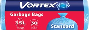 Atkritumu maisiņi zili Vortex 35L/30gab цена и информация | Мешки для мусора | 220.lv