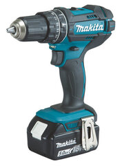 Аккумуляторная ударная дрель Makita DHP482RTJ 18В, 36/50NM, 2X5Aч цена и информация | Шуруповерты, дрели | 220.lv