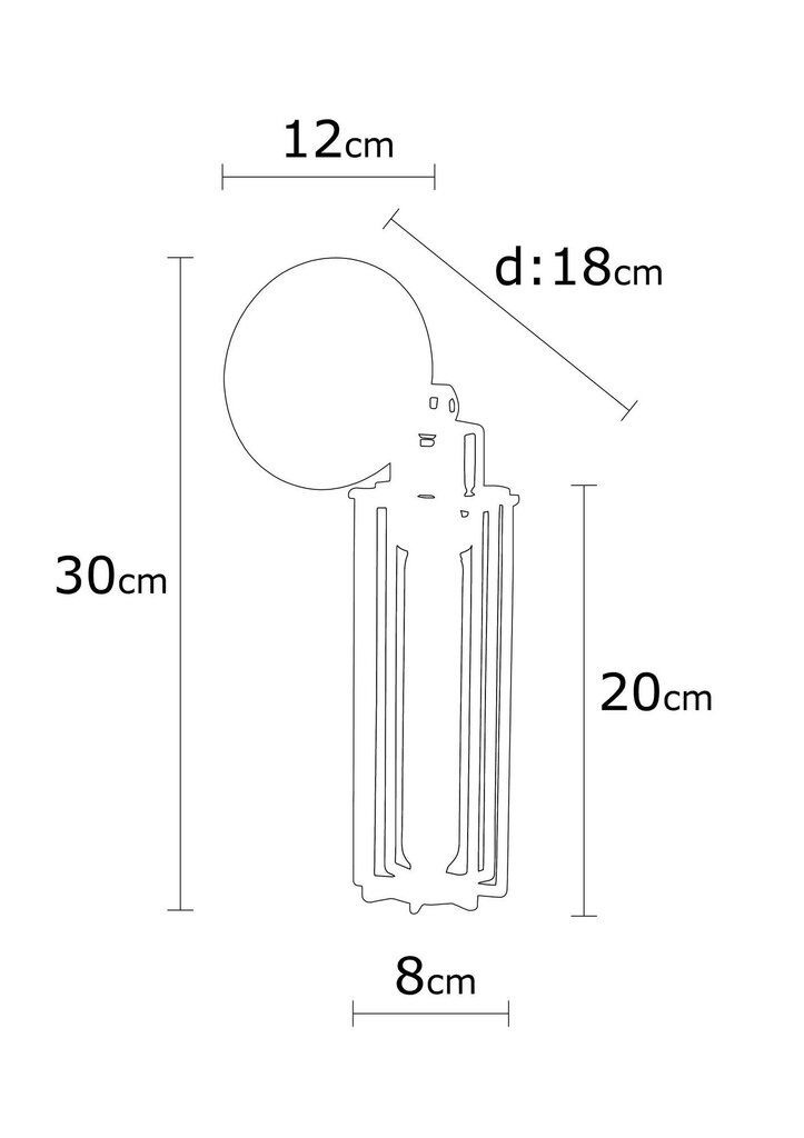 Opviq Alby sienas lampa Likya - N-1022 цена и информация | Sienas lampas | 220.lv