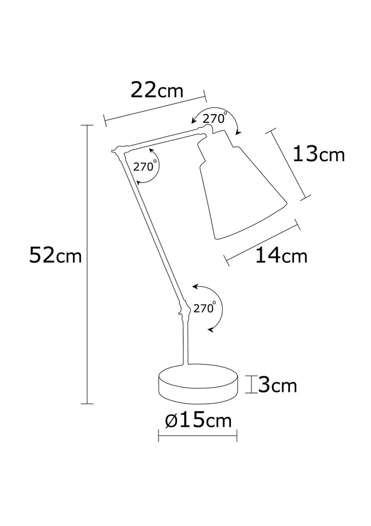 Opviq Alby galda lampa Manavgat - N-596 cena un informācija | Galda lampas | 220.lv