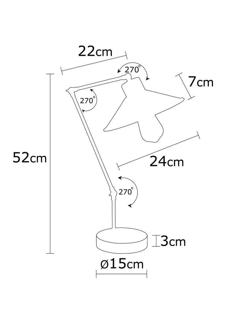 Opviq Alby galda lampa Manavgat - N-606 cena un informācija | Galda lampas | 220.lv