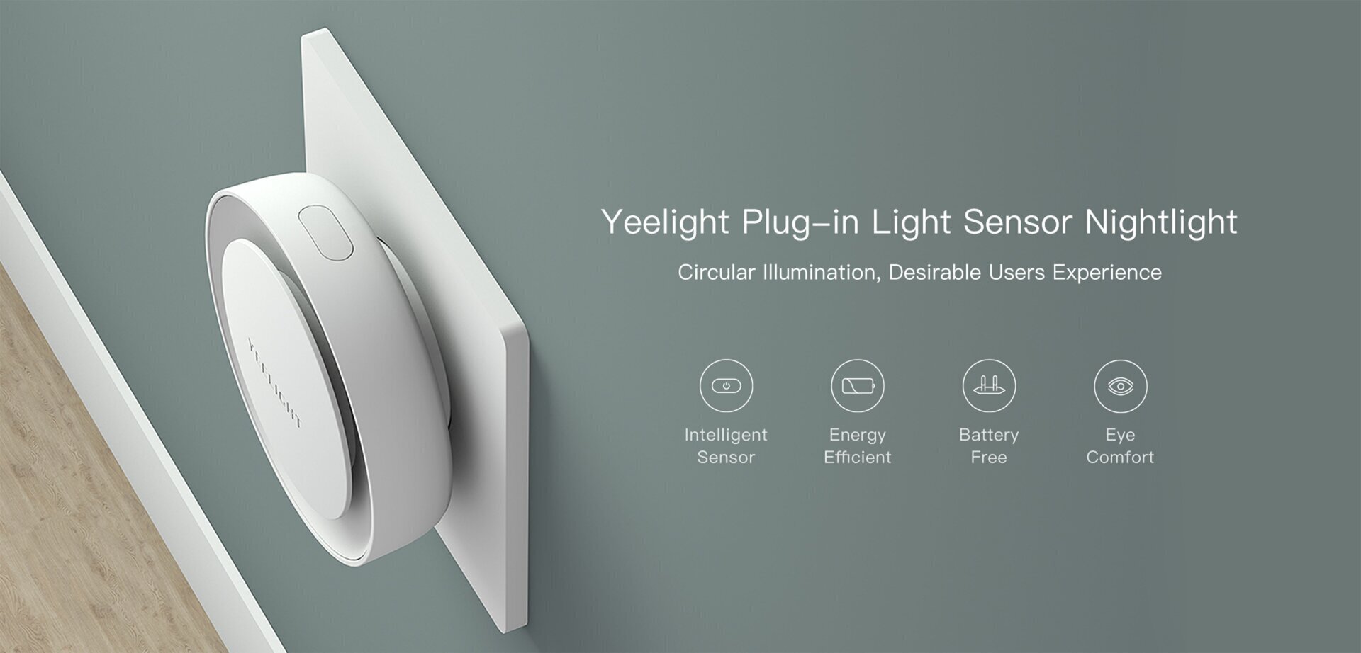 Naktslampiņa ar gaismas sensoru Xiaomi Yeelight YLYD11YL цена и информация | Sienas lampas | 220.lv