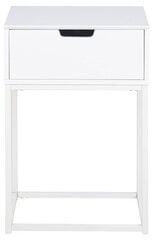 Ночной шкафчик Mitra, белый цена и информация | Прикроватные тумбочки | 220.lv