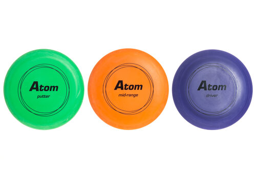 Lidojošo disku komplekts Atom Sports Frisbee Golf, 3 gab cena un informācija | Disku golfs | 220.lv