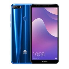 Huawei Y7 2018, Dual SIM 2/16 Гб, Blue цена и информация | Мобильные телефоны | 220.lv