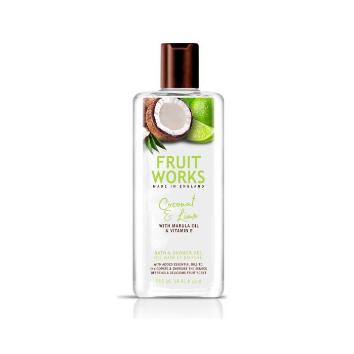 Dušas želeja Grace Cole Fruit Works Coconut & Lime 500 ml cena un informācija | Dušas želejas, eļļas | 220.lv