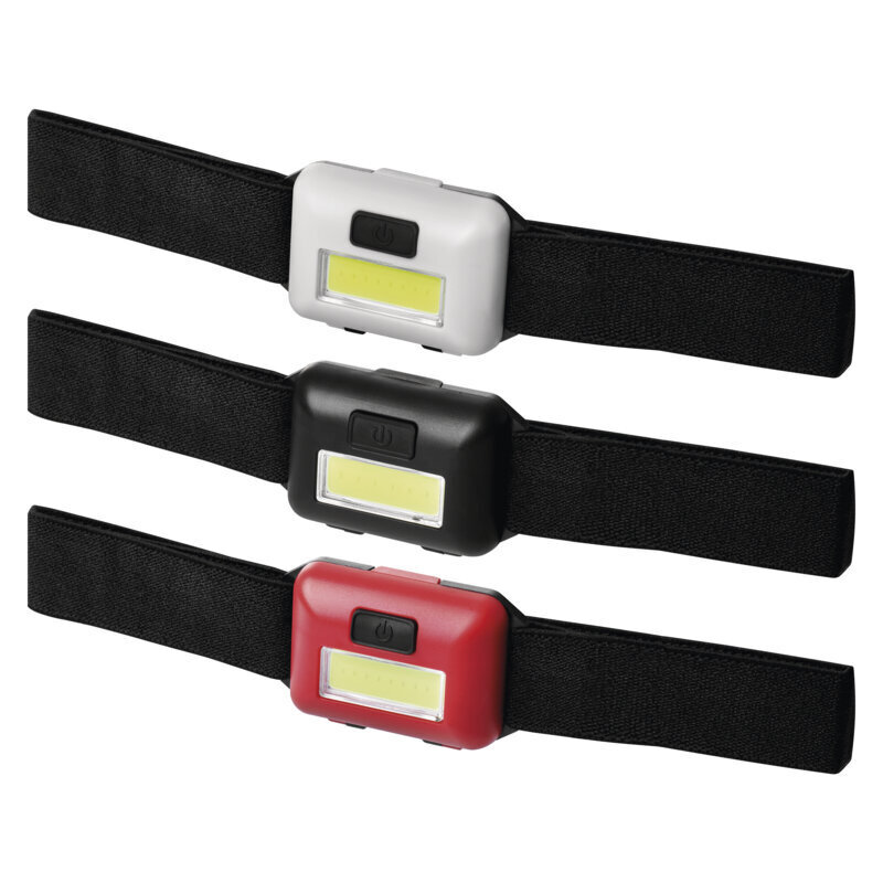 Galvas lukturis EMOS 1x COB, 1W, 3xAAA (Baterijas iekšpusē) cena un informācija | Lukturi un prožektori | 220.lv