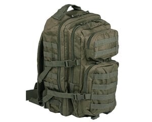 Pārgājienu mugursoma, ar Velcro siksnām, Mil-Tec,US Assault Pack LG, zaļa, 36L цена и информация | Туристические, походные рюкзаки | 220.lv