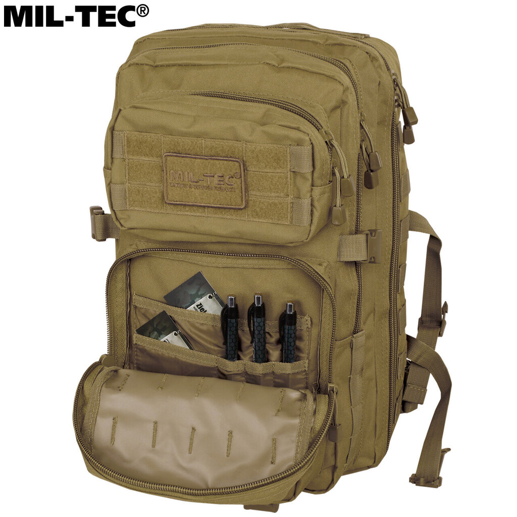 Pārgājienu mugursoma, Mil-Tec, US Assault Pack LG 36L, brūna/coyote цена и информация | Sporta somas un mugursomas | 220.lv