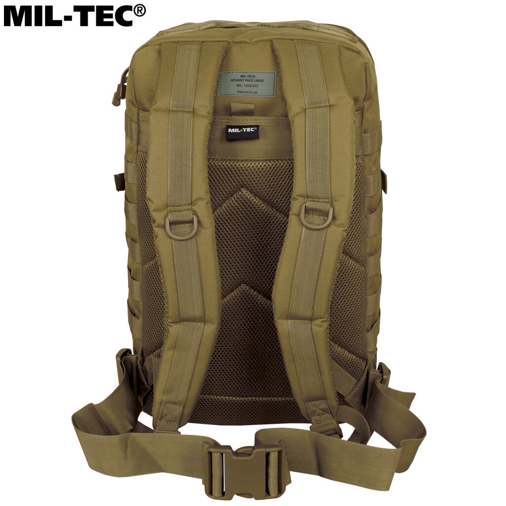 Pārgājienu mugursoma, Mil-Tec, US Assault Pack LG 36L, brūna/coyote cena un informācija | Sporta somas un mugursomas | 220.lv